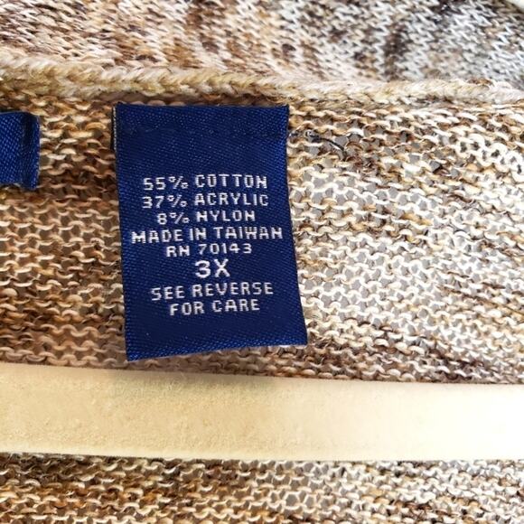 Architect Open Front Knitted Cardigan Women 3X NEW - Picture 3 of 7